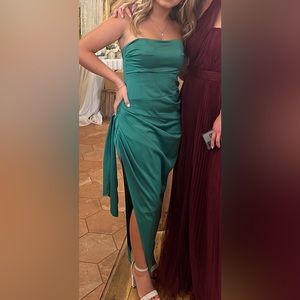 Long strapless dress